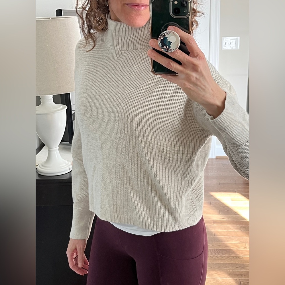 Lululemon Merino Wool-Blend Ribbed Turtleneck Sweater